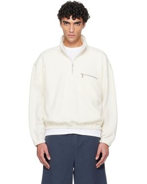 Rier ホワイト フリース プルオーバー