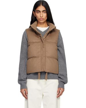 Max Mara Tan Dioniso Down Vest - Multicolour