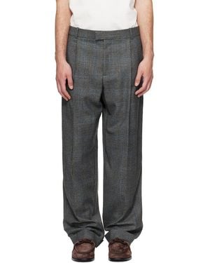Bottega Veneta Prince Of Wales Trousers - Grey