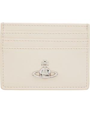 Vivienne Westwood Off- Flat Card Holder - Natural