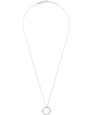 Maison Margiela Logo Reference Ring Necklace - Metallic