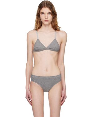 Bellini Bikini Ensemble De Deux Soutiens-Gorge Légers Halo Gris Exclusif À Ssense - Noir
