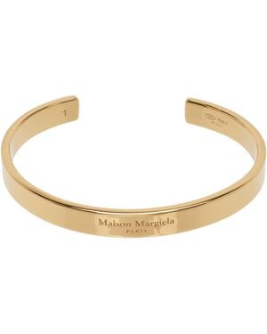 Maison Margiela Logo Reference Cuff Bracelet - Black