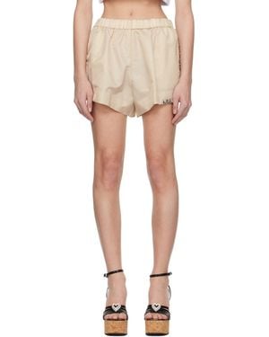 Area Crystal Trim Track Shorts - Multicolour