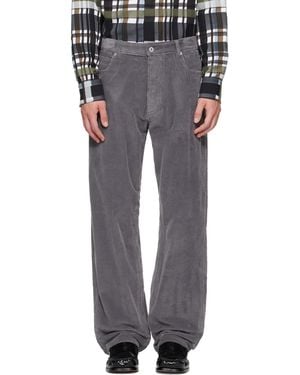 Bottega Veneta Cotton Corduroy Trousers - Grey