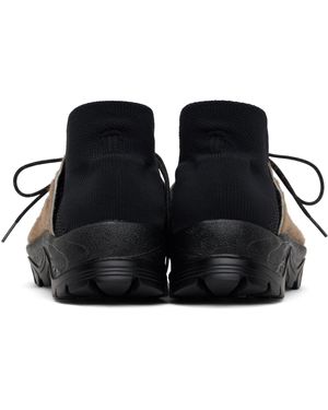 【関税込み】DEMON SSENSE限定 タン Cambriana スニーカー Black Cambriana Sneakers by DEMON on Sale