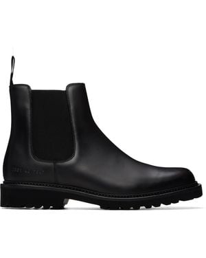 Common Projects Bottes Chelsea Noires En Cuir