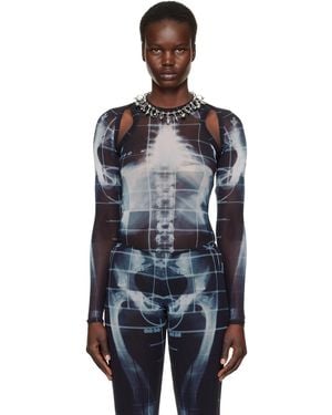 Jean Paul Gaultier 'The Squeletor' Cardigan - Black