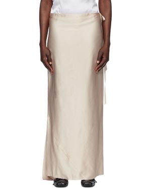 Ann Demeulemeester Eveline Bias Maxi Skirt - Natural