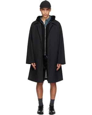 Nanamica Packable Balmacaan Coat - Black