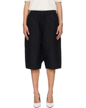 Entire studios Nylon Taper Shorts - Black