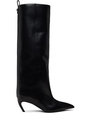 The Attico Lea Tall Boots - Black