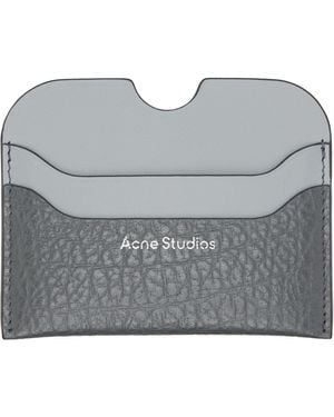 Acne Studios Large Bicolour Card Holder - Grey