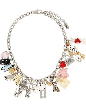 Marc Jacobs 'The Sticker Charm' Statement Necklace - Metallic
