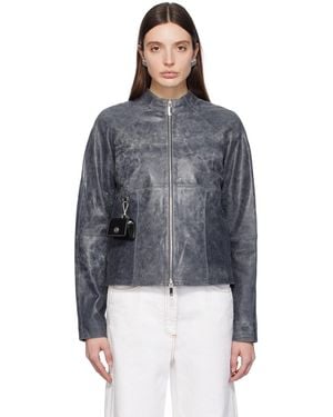 Saks Potts Daria Leather Jacket - Black