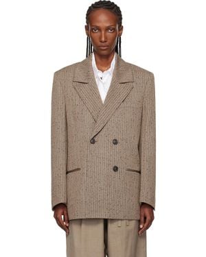 Rohe Double-Breasted Blazer - Brown