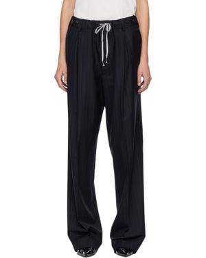 Maison Margiela Striped Trousers - Blue