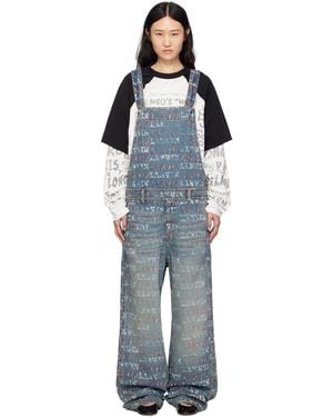 Lanvin Blue Future Edition Denim Overalls - Black