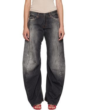 Acne Studios Jean Décontracté 2006F Noir - Gris