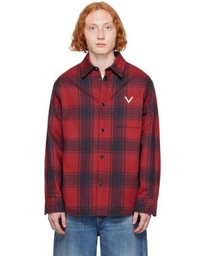 Valentino レッド チェック シャツ