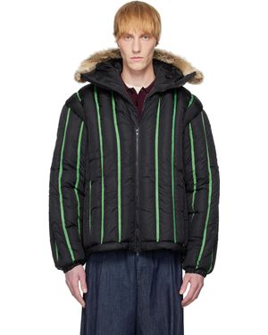 Stanley Raffington Quilted Puffer Bomber Jacket - Black