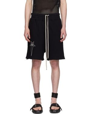 Rick Owens Champion Edition French Terry Shorts - Black