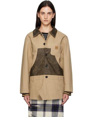 ANDERSSON BELL Carpenter Shorts Inserted Coat - Natural