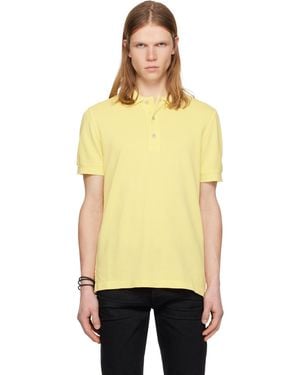 Tom Ford Piquet Polo - Yellow