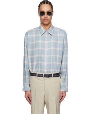 Carter Young ブルー Hugo Rancher シャツ