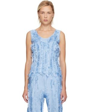 Edward Cuming Scratch The Itch Tank Top - Blue