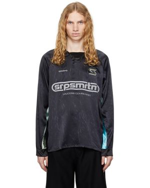 Serapis Polo De Soccer Noir En Soie