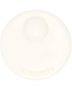 Vetements Security Tag Brooch - White