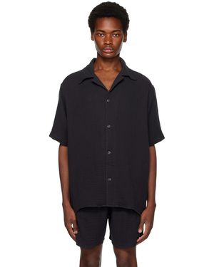 True Tribe Chemise pablo resort bleu marine - Noir