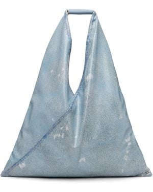 MM6 by Maison Margiela Classic Triangle Tote - Blue