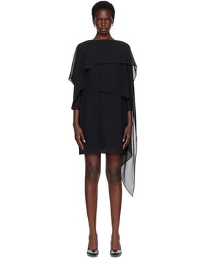 MM6 by Maison Margiela Chiffon Minidress - Black