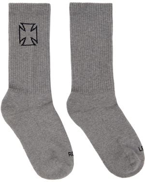 Vetements Biker Cross Socks - Gray