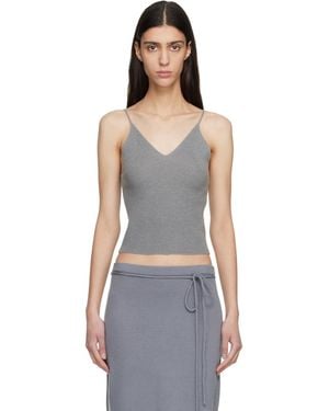 LE17SEPTEMBRE Anne Sleeveless Knit Tank Top - Black