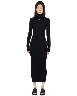 Off-White c/o Virgil Abloh Lurex Maxi Dress in White | Lyst