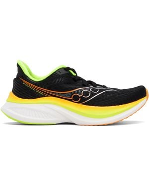 Saucony ブラック＆イエロー Endorphin Speed 5 スニーカー