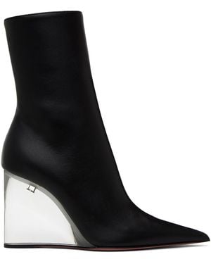 AMINA MUADDI Pernille Half Glass Bootie In - Black