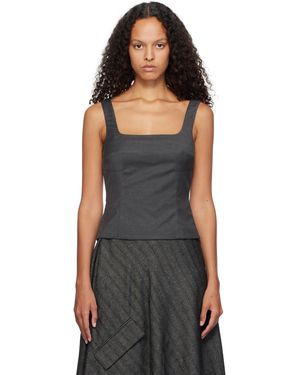 REMAIN Birger Christensen グレー Suiting トップス - ブラック