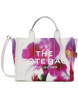 Marc Jacobs &ホワイト The Future Leather Medium トートバッグ - ピンク