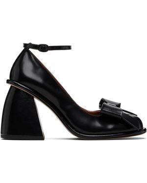 ShuShu/Tong Front Bow Heels - Black