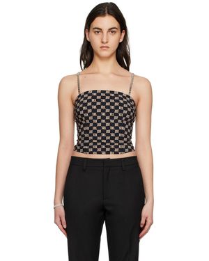 MISBHV Black Monogram Tank Top