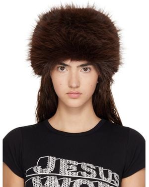 VAQUERA Chapeau Brun À Queue De Raton Laveur - Noir