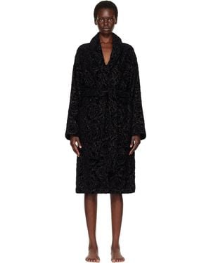 Versace Barocco Bathrobe - Black