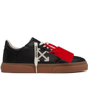 【関税＆送料込み】Off-White Black 779 Vulcanized Leather S Off-White Black Leather Vulcanized 779 | REVERSIBLE