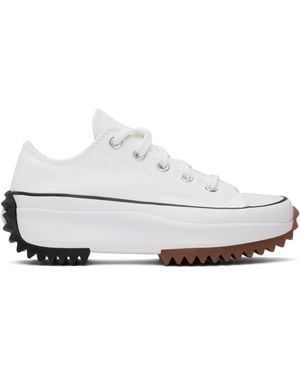 Converse Off- Run Star Hike Canvas Platform Sneakers - Black