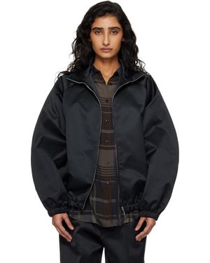 Frankie Shop Baxter Satin Track Jacket - Black