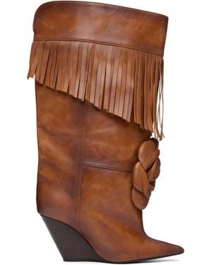 Abra Rose Tall Boots - Brown